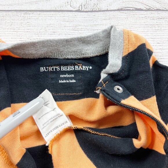 Burt’s Bees Baby Striped Pajamas - Picture 2 of 3